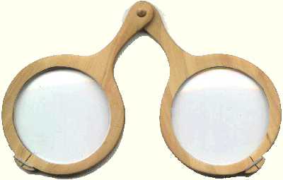 moderne Rekonstruktion einer mittelalterlichen Nietbrille